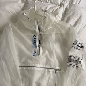 Forever 21 USPS Jacket. Size is Large and Color is clear.